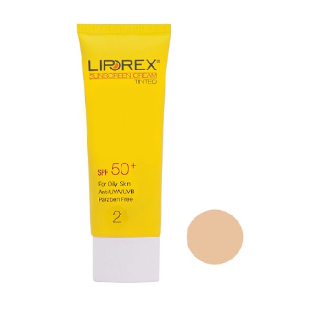 ضد آفتاب رنگی متوسط مخصوص پوست چرب لیپورکس